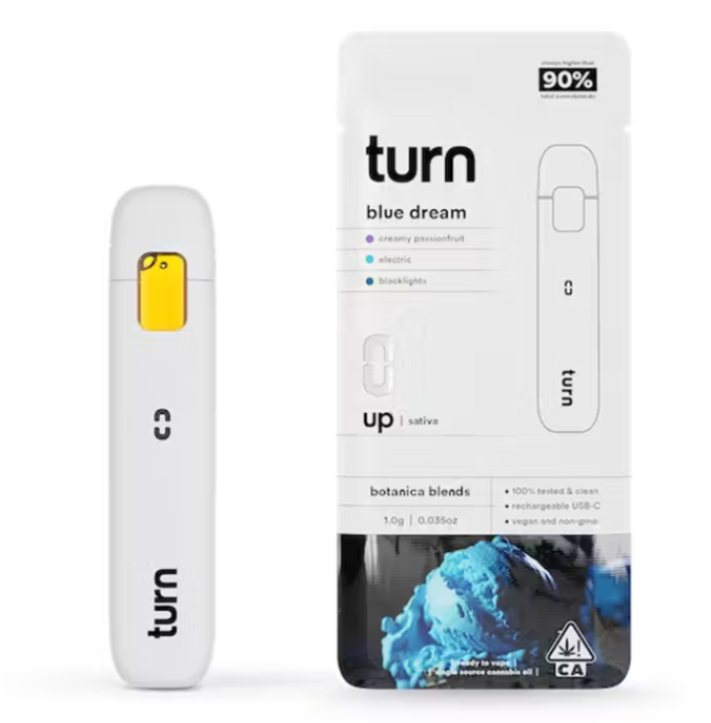 Photograph of product: Turn - Blue Dream Turn Up Live Resin Disposable 1g
