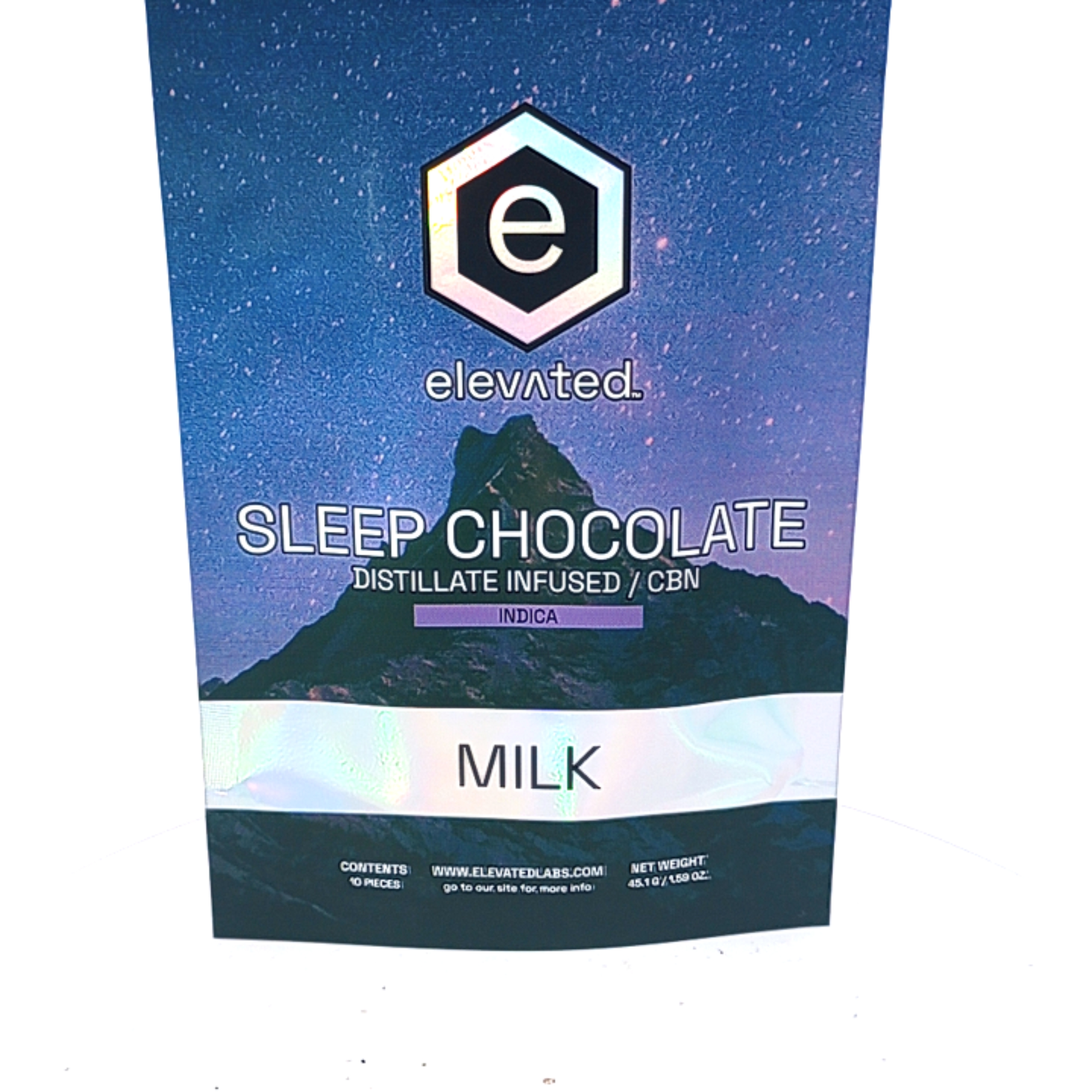 Photograph of product: Elevated - Chocolate - 100mg - Distillate - oui'd - Sleep Milk