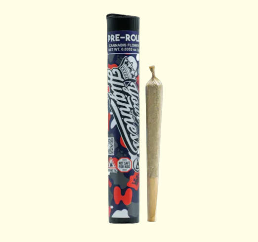 Photograph of product: Your Highness Lemon Pastries (IH) Preroll 1g