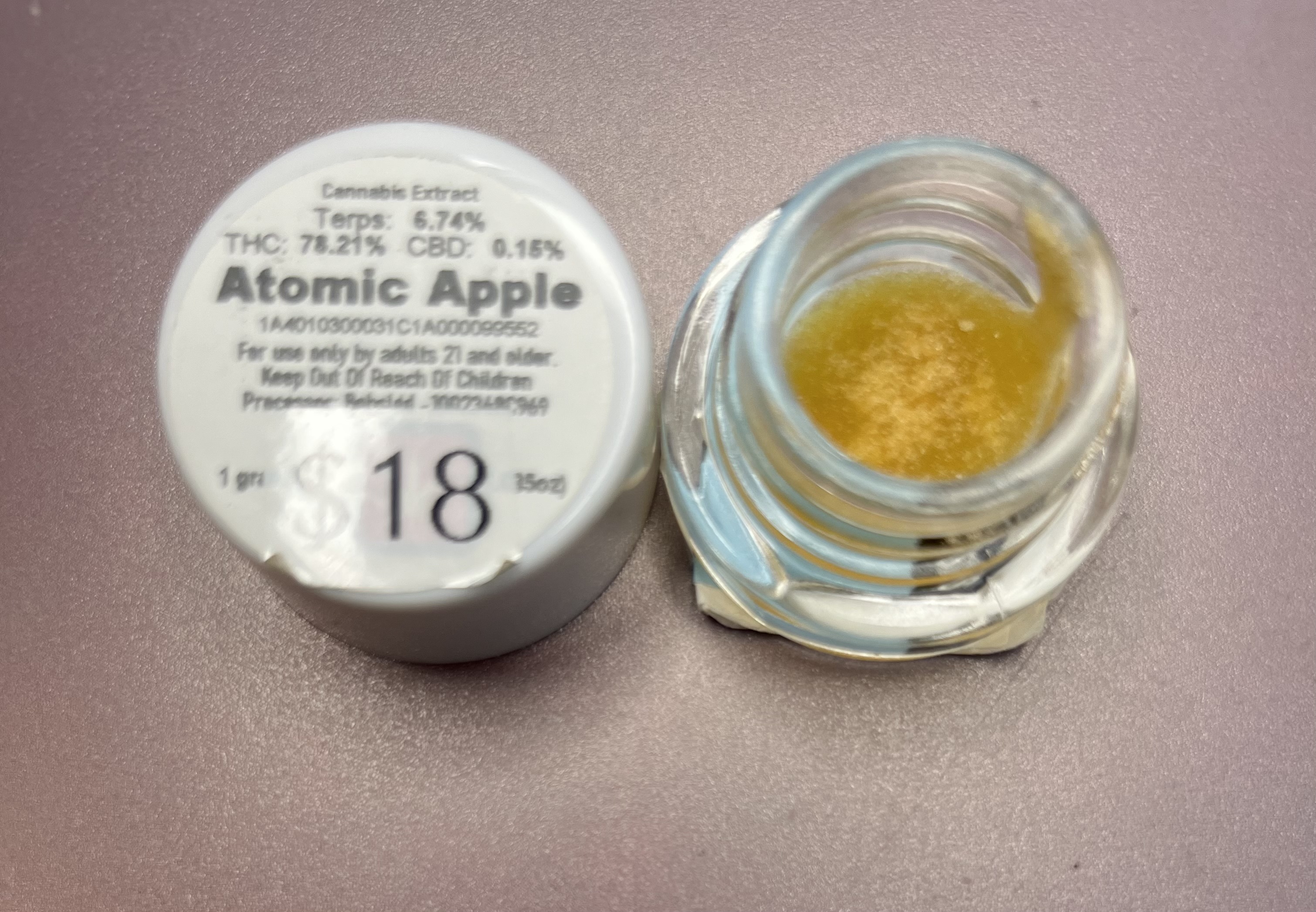 Photograph of product: Atomic Apple Cured Resin - Bobsled