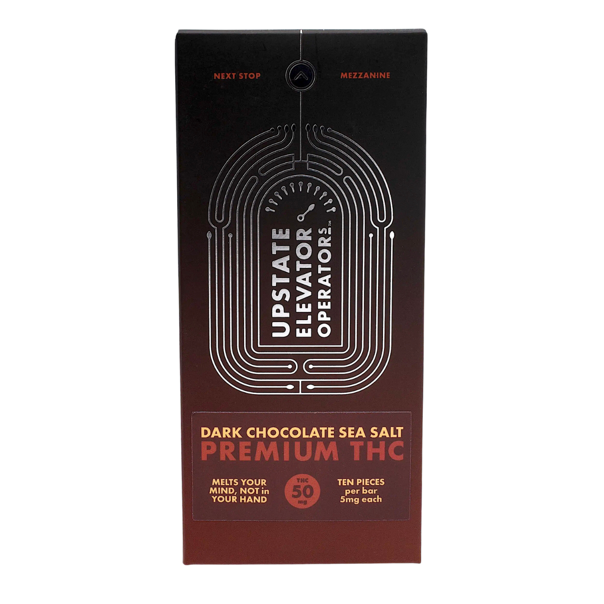 Photograph of Product: 50mg Dark Chocolate Sea Salt Bar