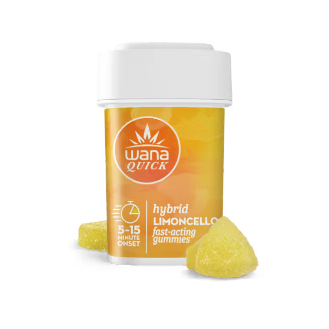 Photograph of product: Wana Quick | Limoncello Gummies | 10pk 100mg