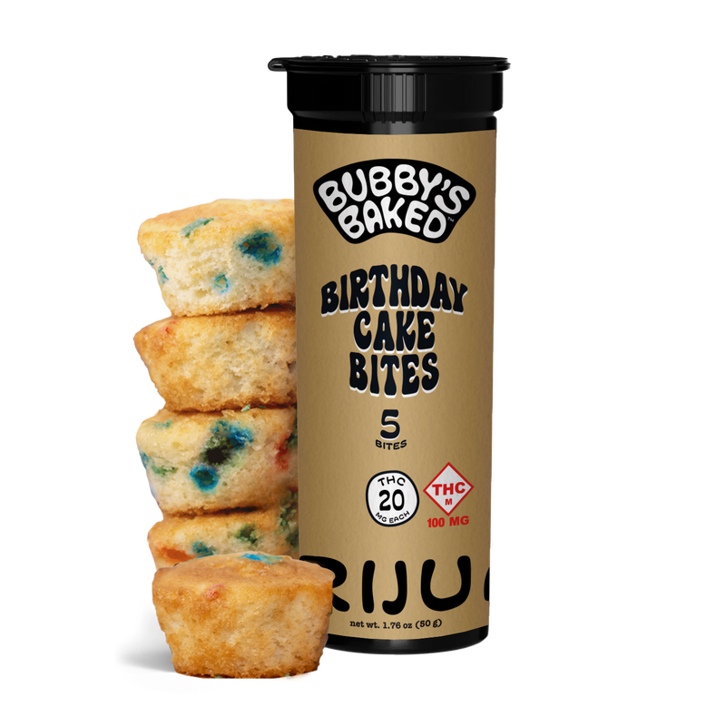 Photograph of product: 100mg Bites | Birthday Cake