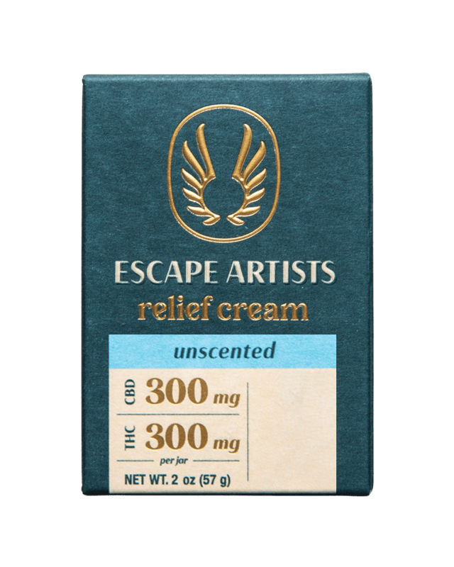 Photograph of product: Escape Artists | Unscented 300MG 1:1 TH-oui:CBD