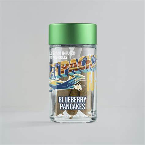Photograph of Product: Blueberry Pancakes |  5 Pack | FJ-3 Infused Pre rolls | Sativa | Jetpacks