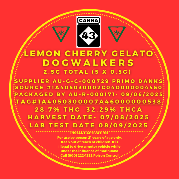 Photograph of product: Lemon Cherry Gelato Dogwalkers