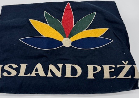 Photograph of product: Island Pezi Short Sleeve Shirt - Navy - Medium