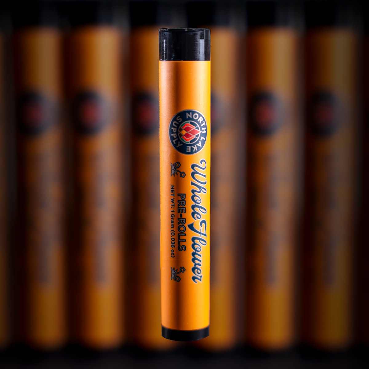 Photograph of product: North Lake Supply | GMO Gas | Whole Flower Pre-Rolls | 2pk/1g