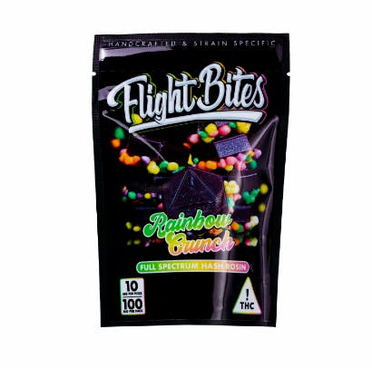 Photograph of product: GrowersCircle-Flightbites-100mg - -Flightbites-100mg-RainbowCrunch