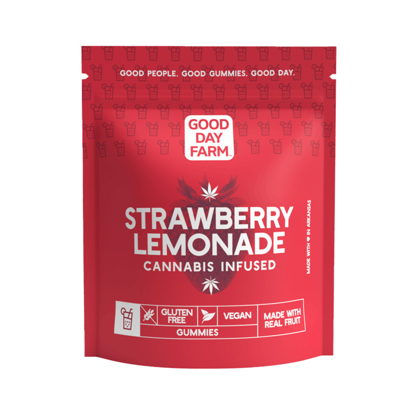 Photograph of product: GDF - Edible - Gummies - Strawberry Lemonade - Hybrid - 100MG