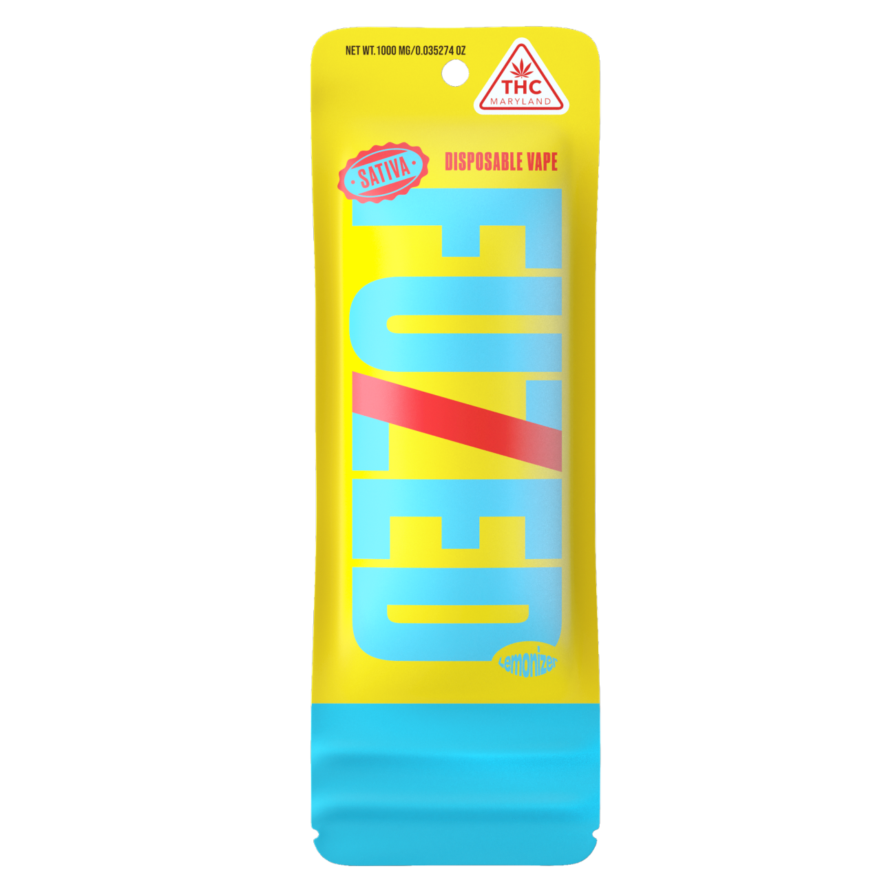 Photograph of product: Fuzed Distillate All-in-One Vape - Lemonizer