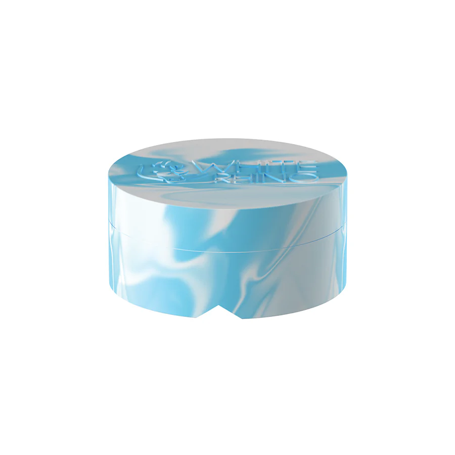 Photograph of product: Carb Cap - White Rhino Silicone Spinner w Stash - Regular