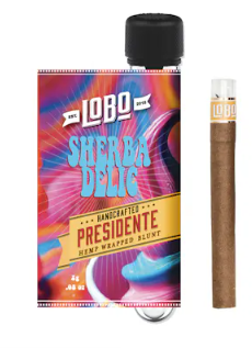 Photograph of product: Lobo Presidente | Infused Blunt | Sherbadelic | Oui'd | 2g