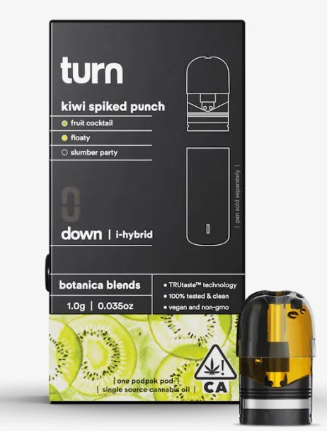 Photograph of product: Turn - Kiwi Spiked Punch - Pod (1g)