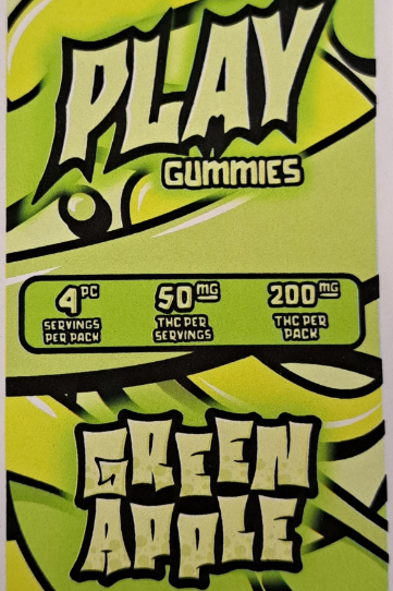 Photograph of product: RK Play | Green Apple 4x50 Gummies | 200mg (AU)