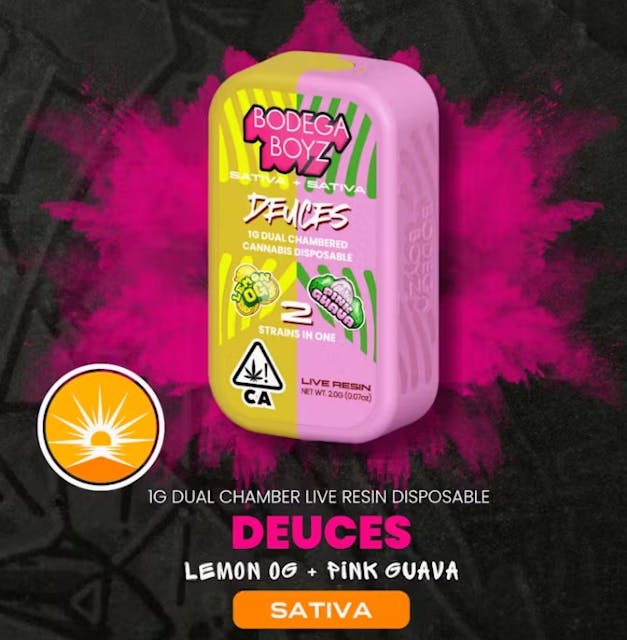 Photograph of product: Lemon OG (S) x Pink Guava (S)- 1g Dual Chamber All-In-one - Retail