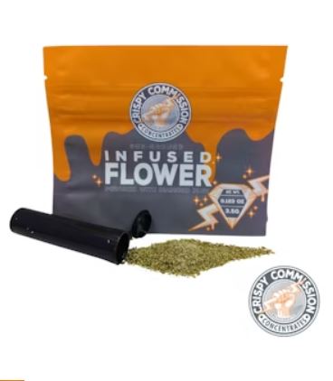 Photograph of product: Crispy Commission | Northern Lights Preground Infused Flower 3.5g