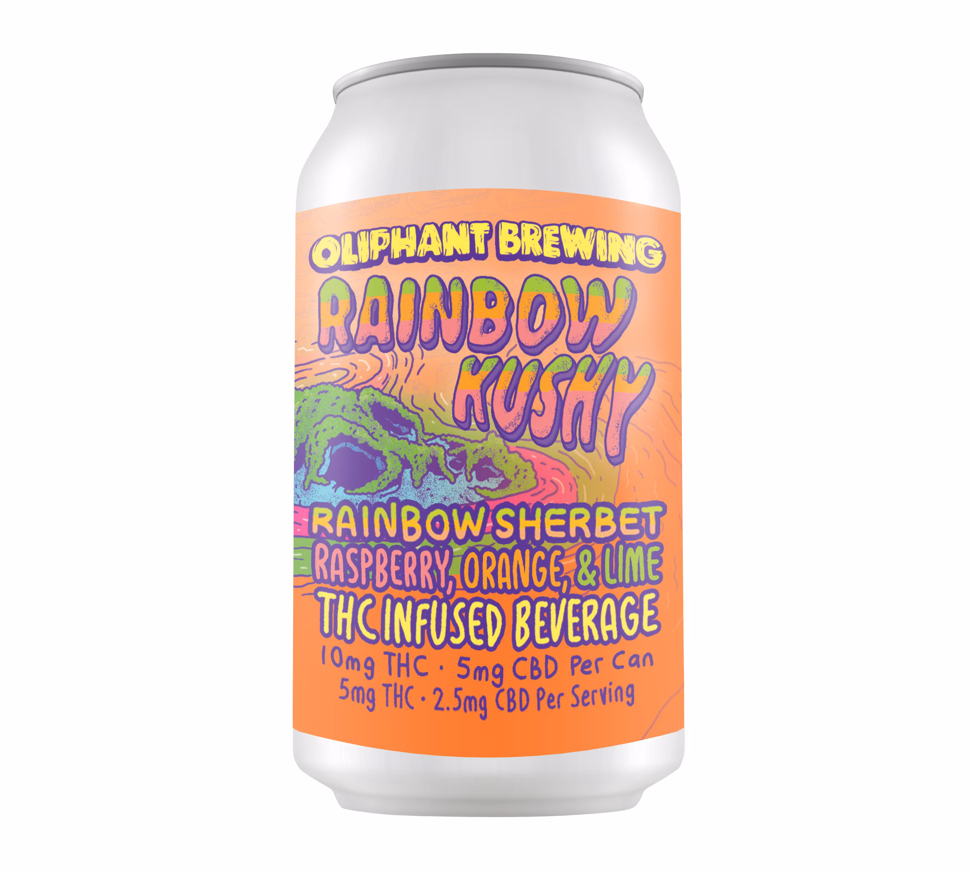 Photograph of product: Rainbow Kushy | 10mg | 5mg CBD | 4pk