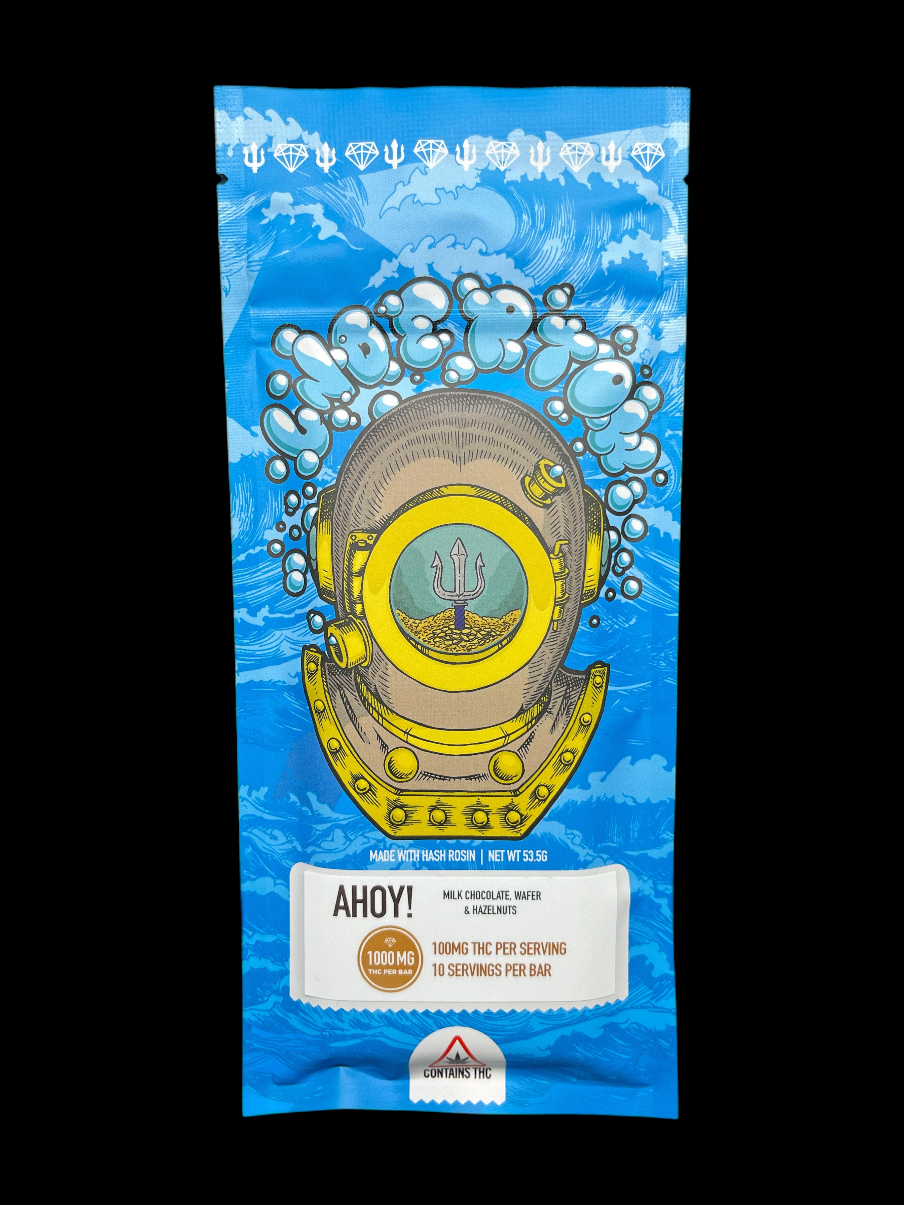 Photograph of product: Undertow Oui'd: AHOY! 1000mg Chocolate Bar