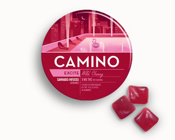 Photograph of product: Camino Edibles 20pk/100mg- Exhilarate Wild Cherry 1:1:1 (THC:CBC:CBG)