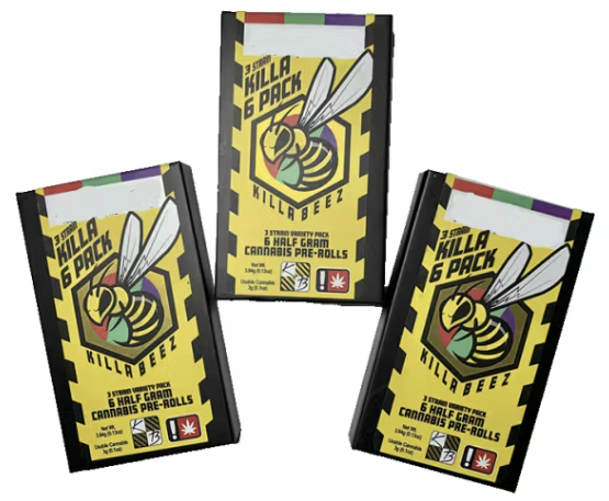 Photograph of product: Killa Beez | Panama Spice - 6pk (0.5g) Pre-Rolls