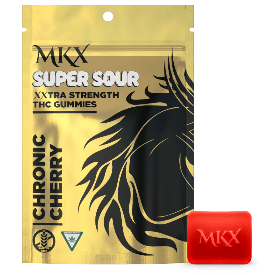 Photograph of product: MKX Sour Chronic Cherry Gummies 200mg Rec