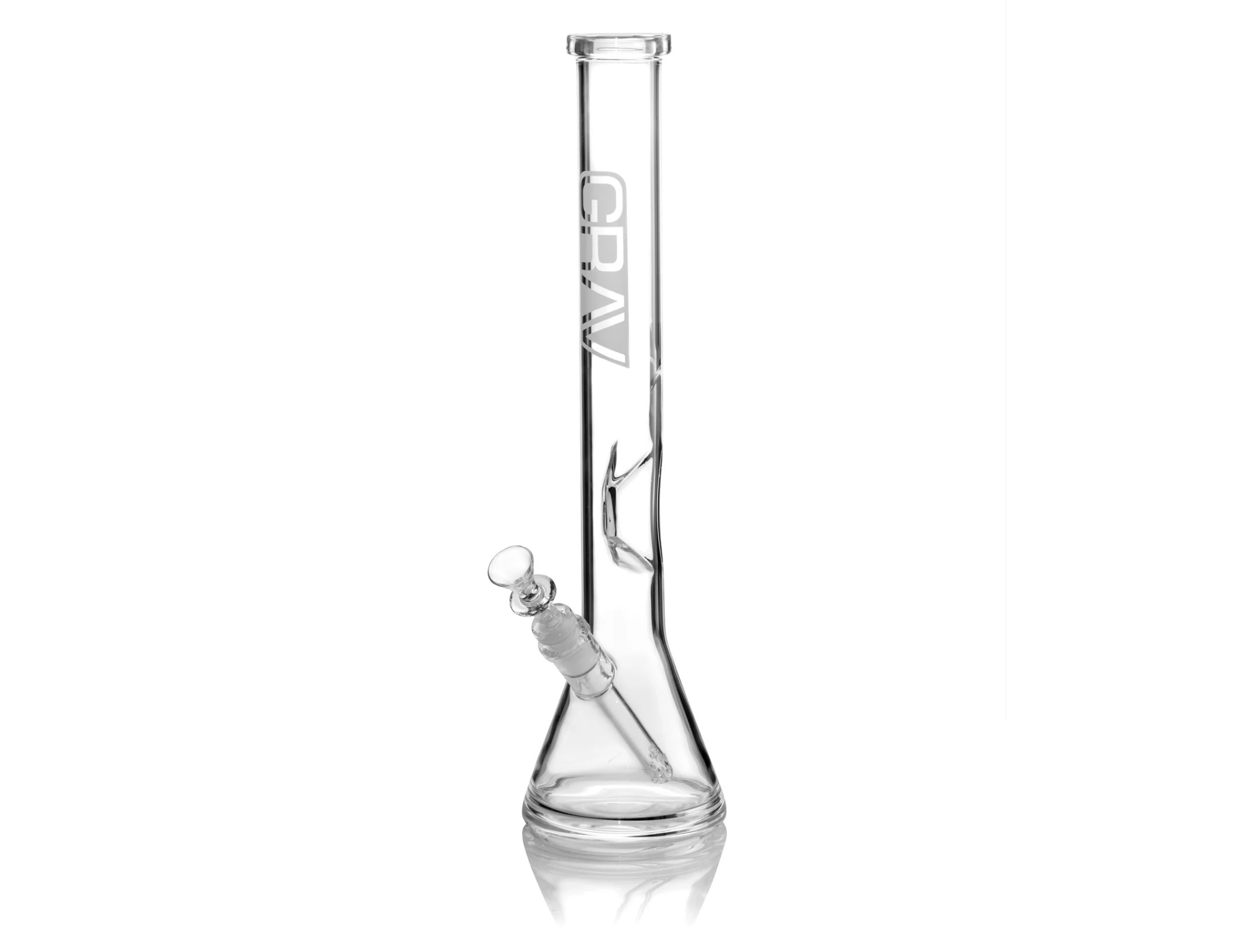 Photograph of product: Grav - Large Clear Beaker Base Water Pipe - Clear