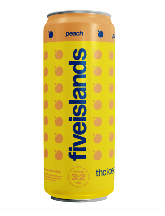 Photograph of product: Five Islands 3mg Peach Tea