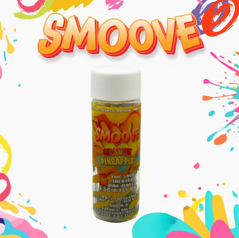 Photograph of product: Smoove Orange Pineapple Infused Pre Roll 5pk