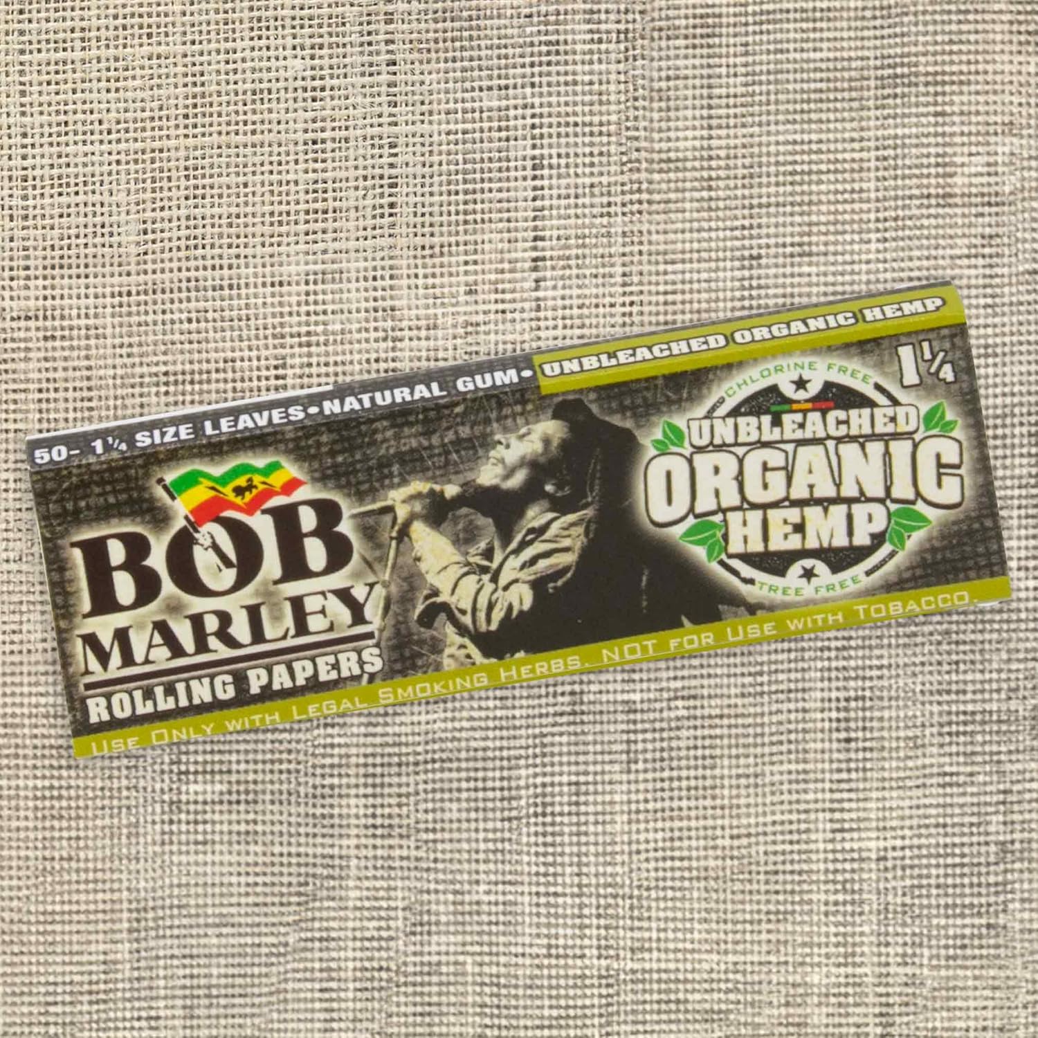 Photograph of product: Bob Marley | Organic Unbleached 1  rolling paper