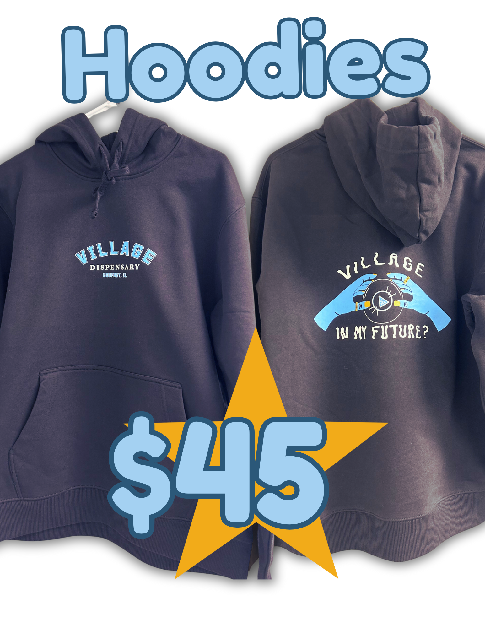 Photograph of product: Apparel | Village Magic 8 Ball Hoodie