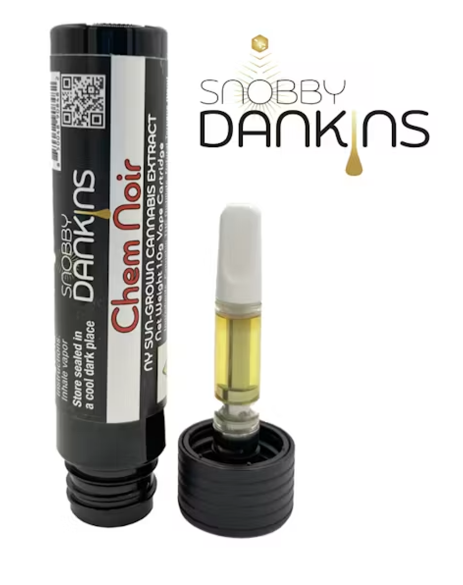 Photograph of product: SNOBBY DANKINS Chem Noir 1g Vape Cartridge