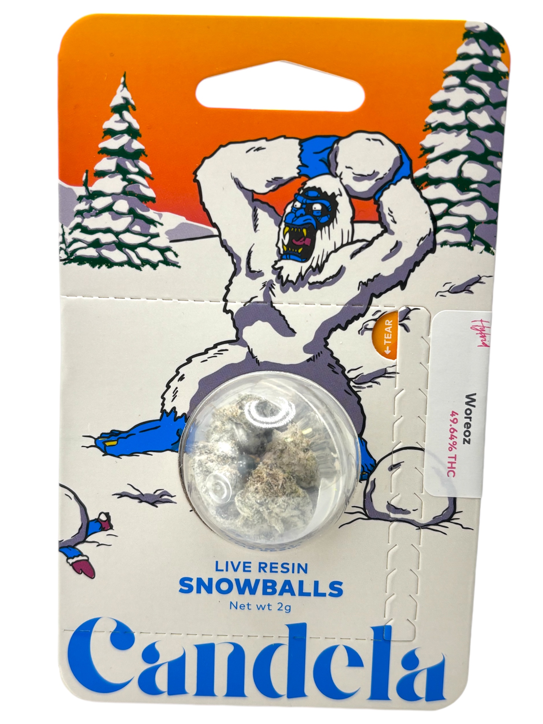 Photograph of product: Candela Lemon Cherry Pie Live Resin Snowballs Rec - 2g