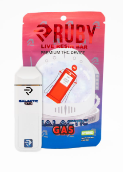 Photograph of product: Ruby - Disposable - Live Resin - Galactic Gas - 1G