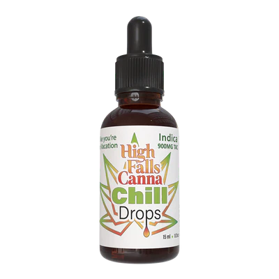 Photograph of product: High Falls - Chill Drops - Oui'd 900mg