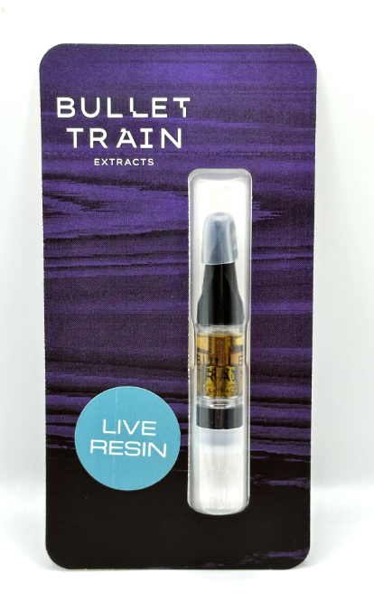 Photograph of product: Bullet Train Live Resin Cartridge - Motorbreath 15