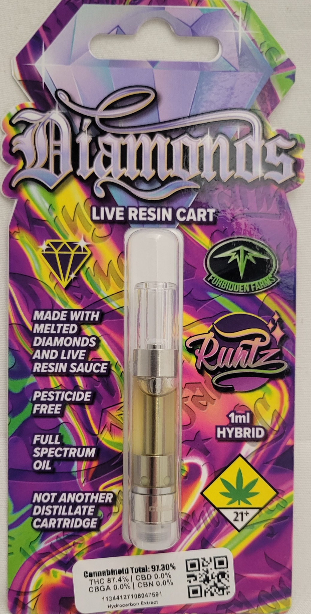 Photograph of product: Runtz *Live Resin* | 1g