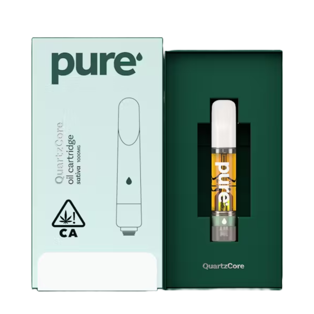 Photograph of product: PURE VAPE - QUARTZCORE- BANANA BLISS LIVE ROSIN 1000MG