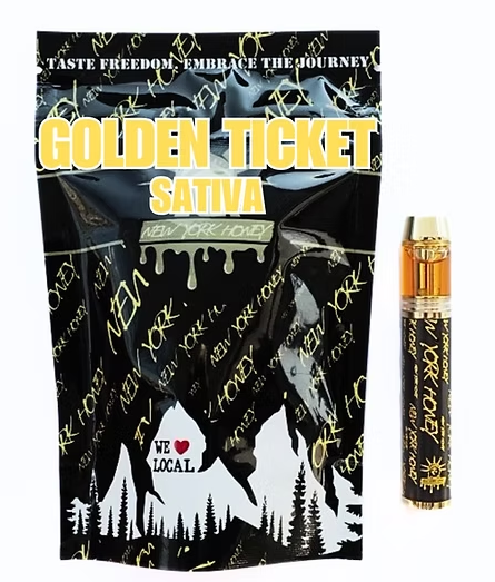 Photograph of product: Disposable Vape Pen | Golden Ticket (S) New York Honey