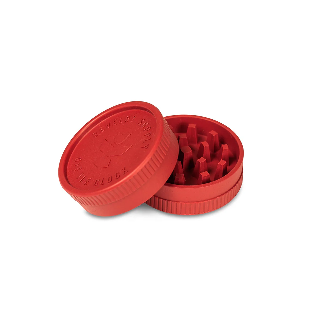 Photograph of product: Revelry 2 Piece Hemp Grinder - Blood Red