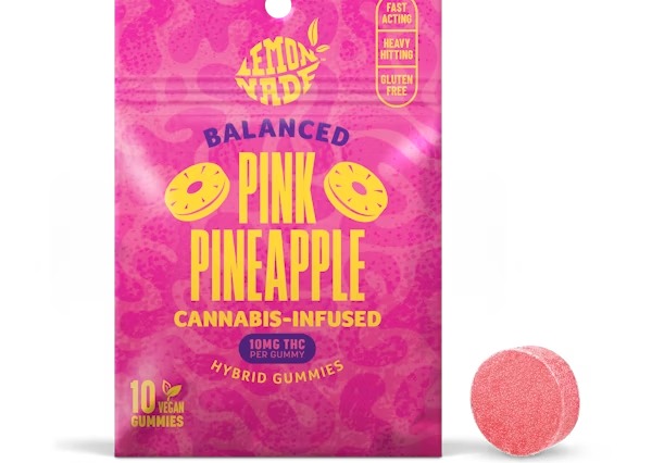 Photograph of Product: 100mg 10pk Pink Pineapple