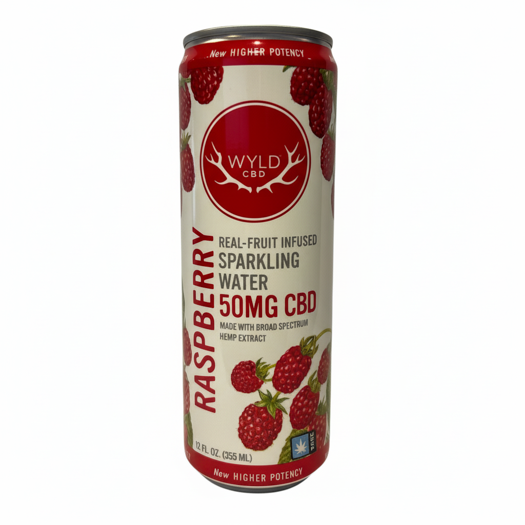 Photograph of product: HEMP Raspberry | CBD Sparkling Water | Wyld