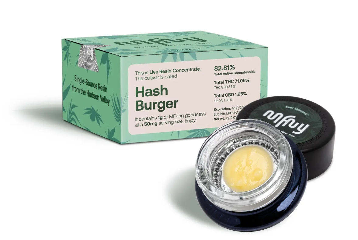 Photograph of product: MFNY Live Resin Badder | 1g | au chocolat Burger *O-40*