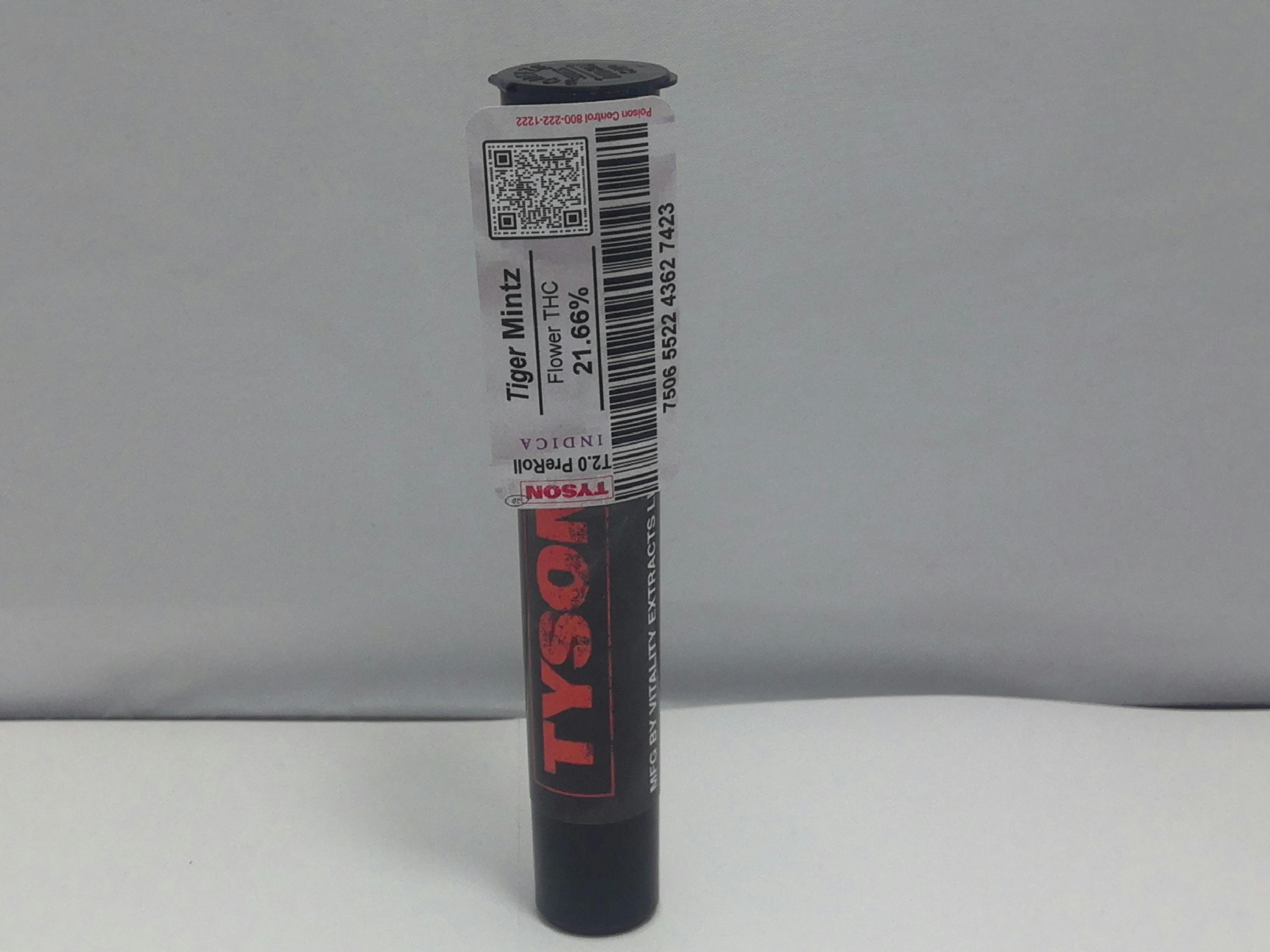 Photograph of product: Tiger Mintz Pre Roll
