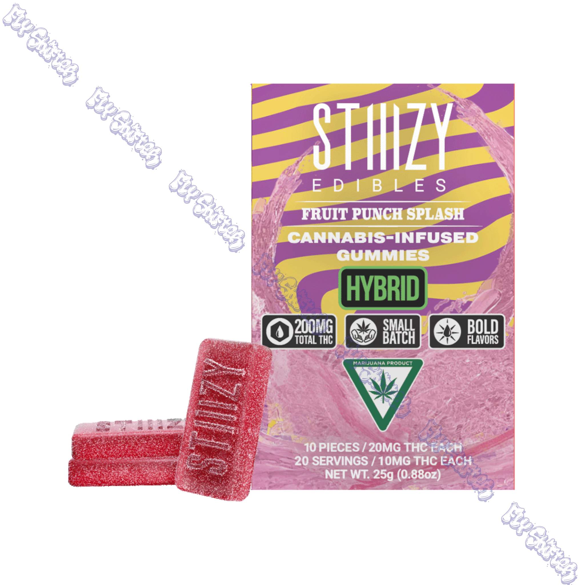 Photograph of product: Fruit Punch Splash Gummies 200mg