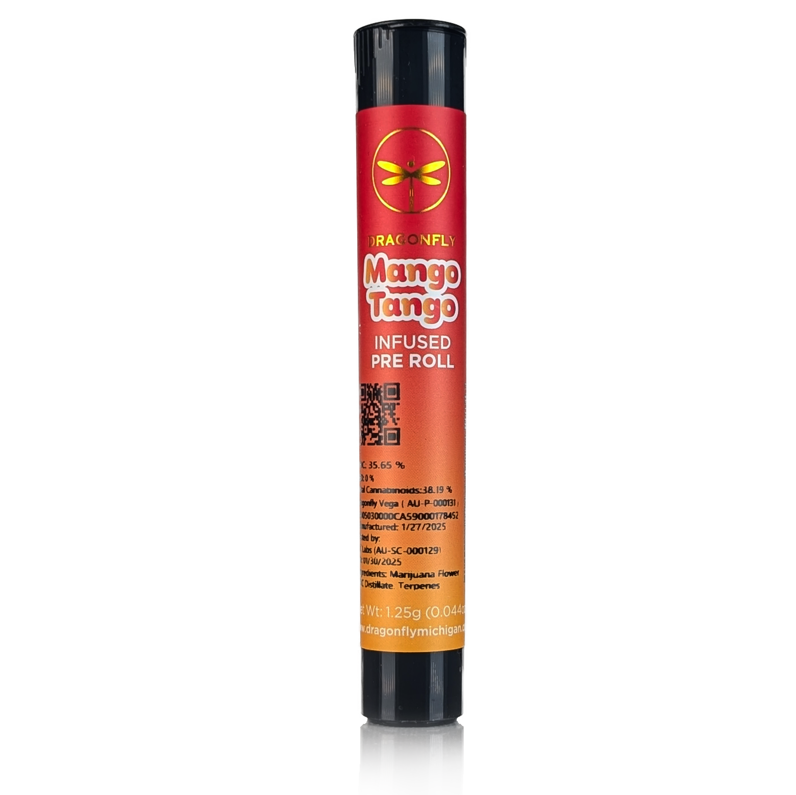 Photograph of product: MANGO TANGO - INFUSED PRE-ROLL