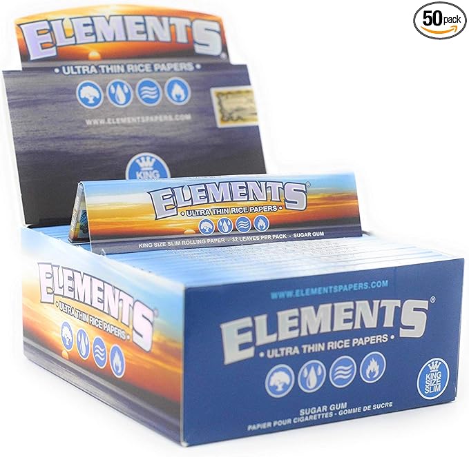 Photograph of product: Elements | King Size Ultra Thin Papers | 40103
