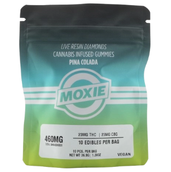 Photograph of product: Pina Colada Live Resin 1:1 TH-oui:CBG | 23mg - 10 Count