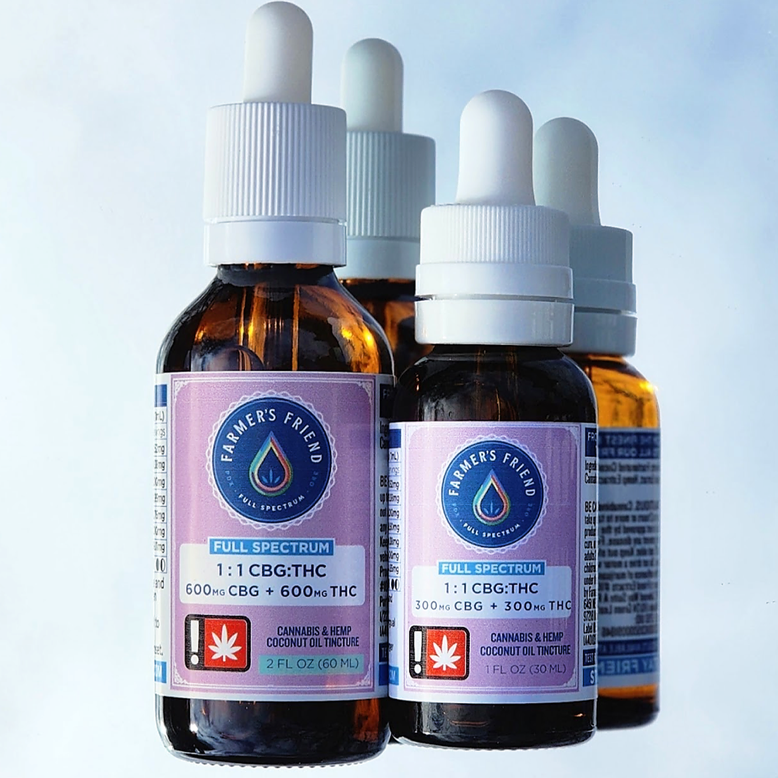 Photograph of product: Farmer's Friend Extracts - 1:1 (CBG:TH-oui) TINCTURE - (2oz) - 1200mg - S