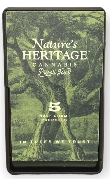 Photograph of product: Nature's Heritage Lamb's Bread 0.5g Pre-Roll 5pk (2.5g)